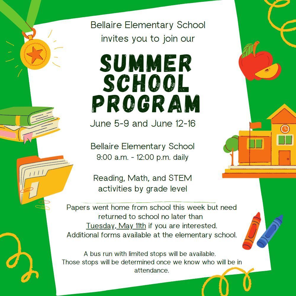 Last call for summer school forms at the elementary school.